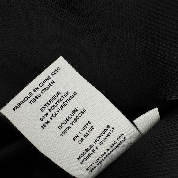 HELMUT‎ LANG Vinyl Spread Collar Button Down Jacket Black Medium Patent Leather - Picture 11 of 14